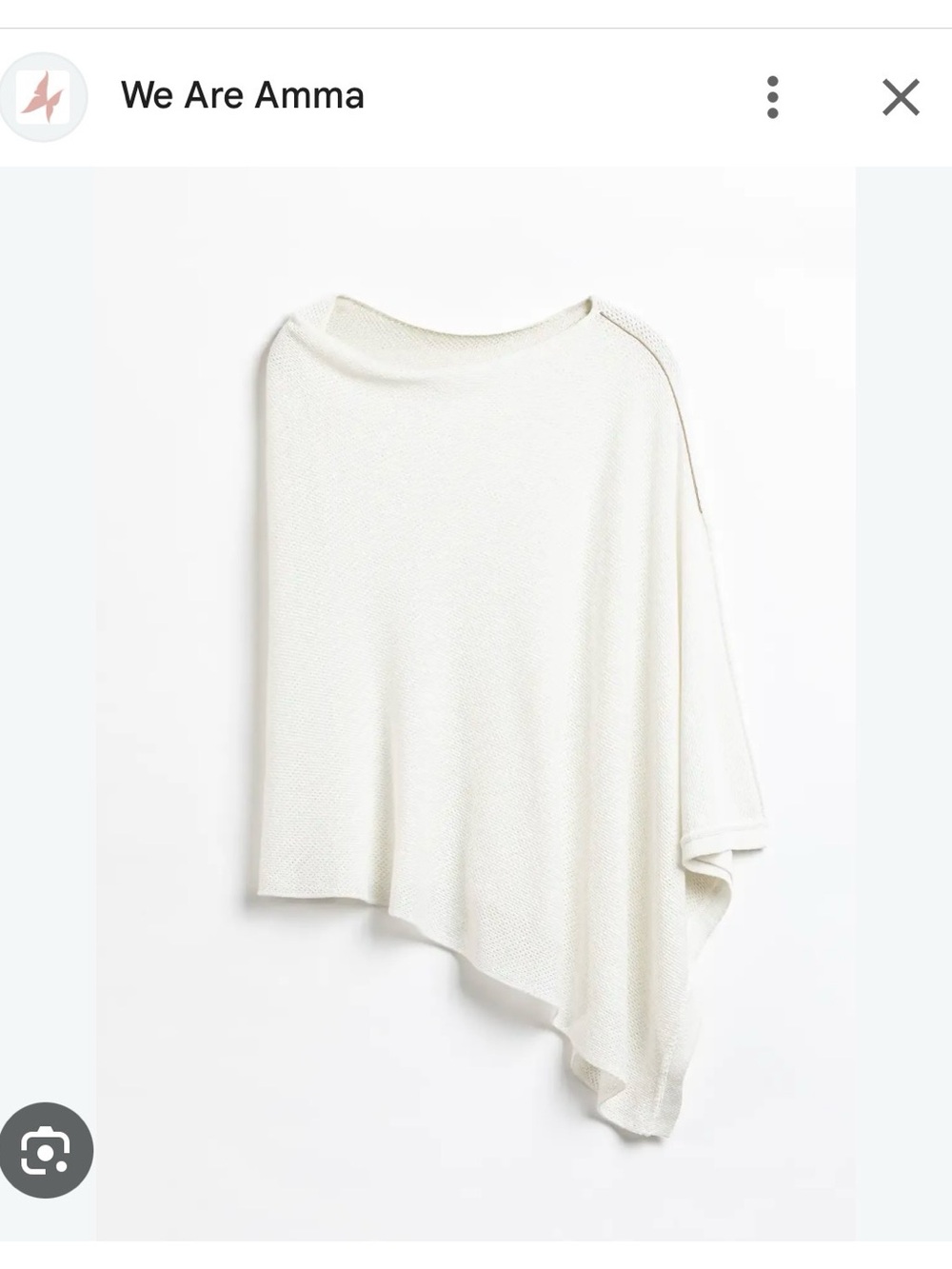 We Are Amma nursing cover - white